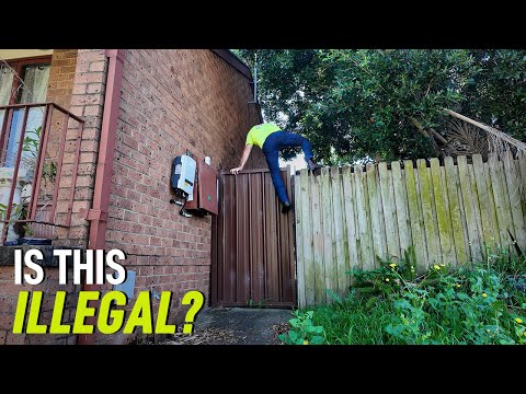 When you have to BREAK IN to do a Free Yard Clean Up