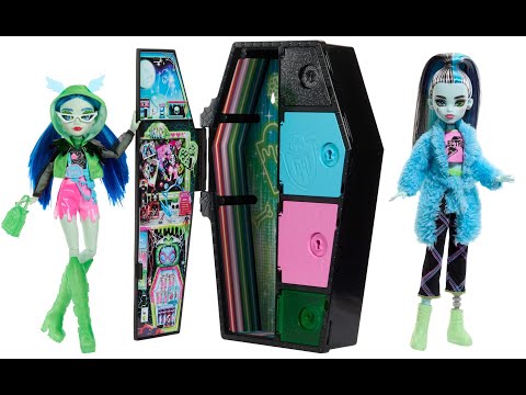 Распаковки Monster High G3 - Ghoulia Skulltimate Secrets, Frankie Stein Creepover Party ★ Стрим