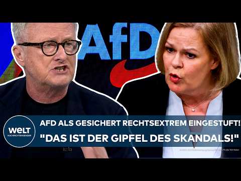 DEUTSCHLAND: AfD als gesichert rechtsextrem eingestuft! "Das ist der Gipfel des Skandals!"