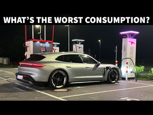 High Speed EV Efficiency Test w/ Porsche Taycan Turbo (ST) On The German Autobahn!