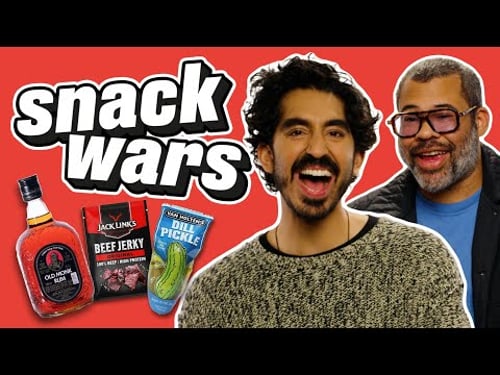 Dev Patel & Jordan Peele Rate Indian And American Food | Snack Wars