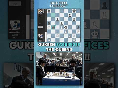 WORLD CHAMPION Gukesh SACRIFICES His QUEEN vs. WORLD CUP WINNER Sindarov