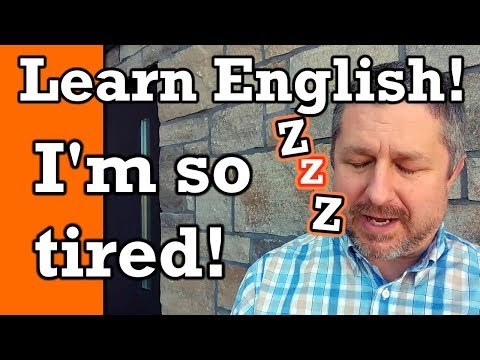 How to Describe Yourself in English | Talking about Being Tired | Video with Subtitles