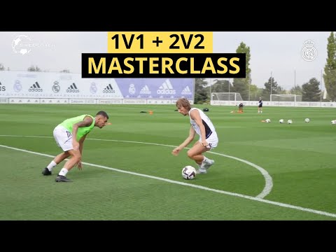 Real Madrid INTENSE 1v1 2v2 Attacking & Defending Soccer Training | Small Sided Game