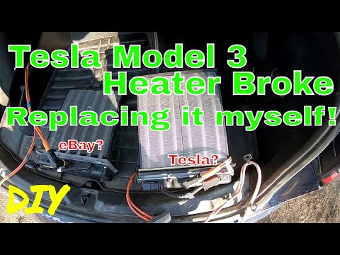 Tesla Model 3 Heater failed, eBay fail, replaced heater myself, DIY, you can do it too