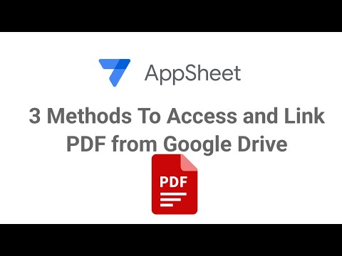Unlock AppSheet: 3 Powerful Ways to Access and Link PDFs from Google Drive!