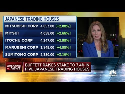 Warren Buffett travels to Tokyo, meets with CEOs of Japanese trading houses
