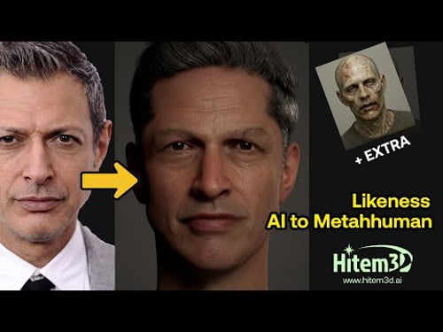 Hitem3D V2.0 – Image to 3D Likeness Workflow for MetaHuman & Production Pipelines
