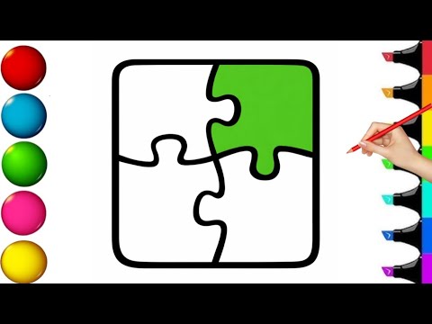 How to Draw a Cute Square Pop It | Easy Step by Step #drawing #video #howtodraw