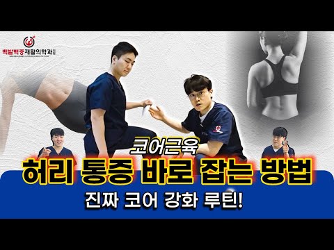 허리 통증 바로 잡는 코어 근육 총정리! (복횡근·다열근·복직근)