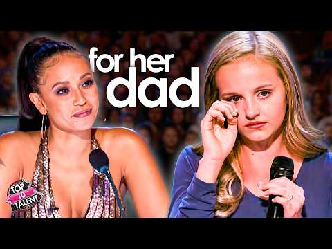 She Sang For Her Dad, Her Voice Trembled and Everyone Cried! 😭