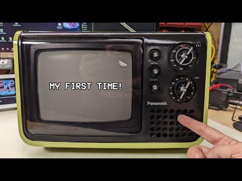 This little TV uses tubes instead of transistors