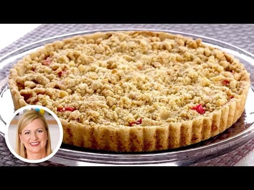Professional Baker Teaches You How To Make RHUBARB TART!