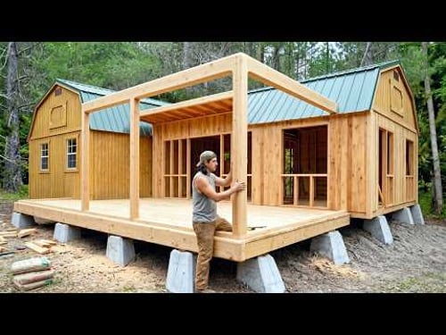 Man Builds Dream Off-Grid House | Start to Finish by @Living Off Grid with Paul