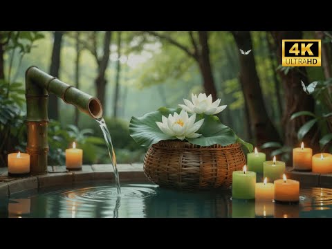 Bamboo Water Serenity – Soft Piano Music for Night Sleep