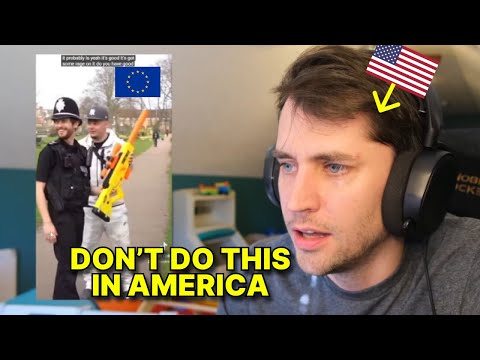 American reacts to European Police vs American Police