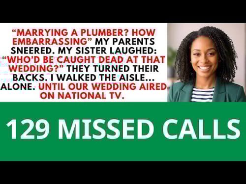 My Parents Called My Wedding a Disgrace—Until They Saw My 'Plumber' Husband on National TV