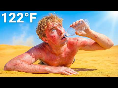 I Survived 50 Hours In The Hottest Desert On Earth! (51°C, 122°F)