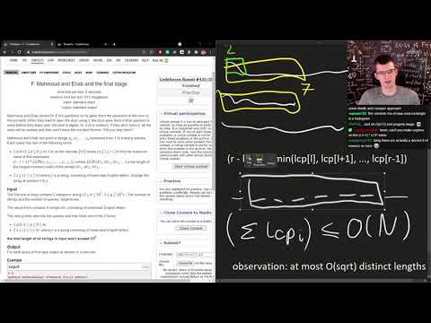 (Hard) Codeforces Problem-Solving, Strings & Segment Tree