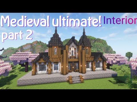 Minecraft: Medieval ultimate survival house interior tutorial(part 2)