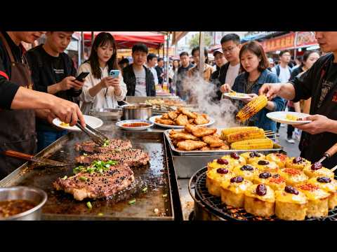 The favorite food street of Shandong locals in China, you absolutely cannot miss the Chinese food!