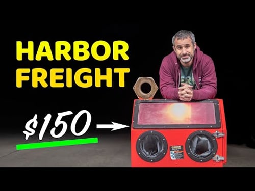 I took your advice and bought a Harbor Freight sandblasting cabinet