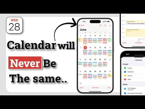 Apple Calendar Tips every user needs to know on IOS 18!