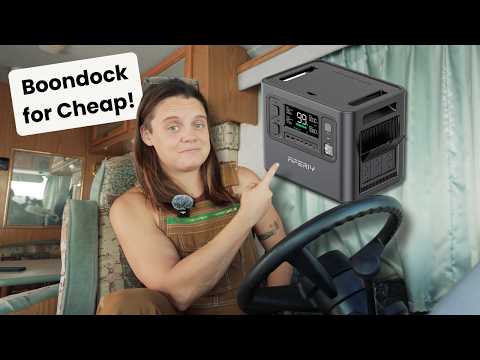 Boondocking RV Set up for Less $$$? | Aferiy P210 Power Station Review