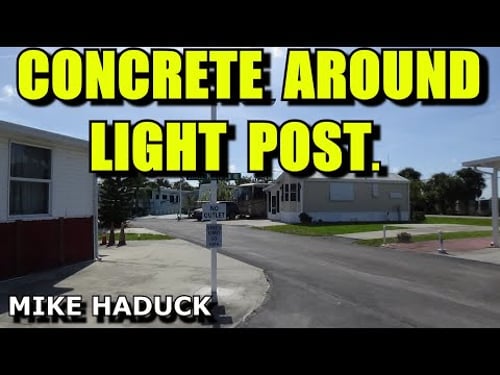 CONCRETE AROUND LIGHT POST (Mike Haduck)