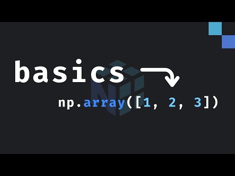 1: Learn the array basics in NumPy
