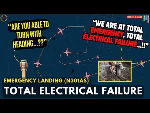 Private Jet Loses all Power at FL430, Tires Blow on Landing! #atc