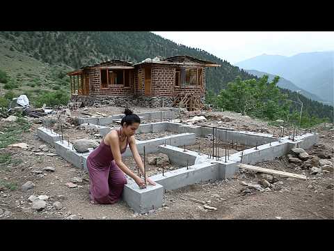 Woman Builds Off-Grid Villa in the Mountains in 210 Days | Start to Finish by @WildNovels