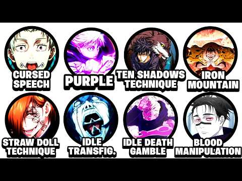 Every Cursed Technique JJK