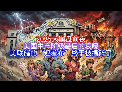 【Boss说美国】2025大崩盘前夜?美国中产阶级最后的哀嚎,美联储的“遮羞布”终于被撕碎了