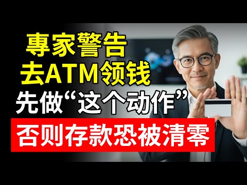 卡在身上,錢卻沒了?專家警告:注意ATM這個“道具”,否則存款恐被清零!