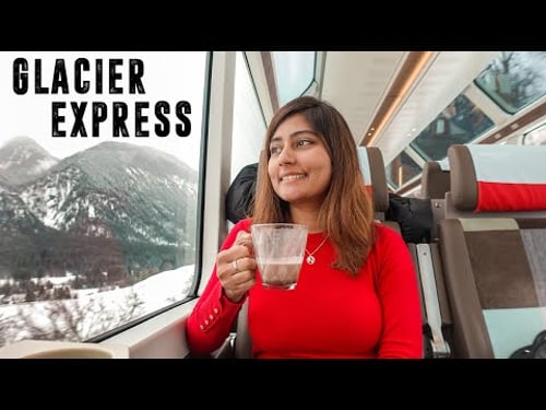 FIRST CLASS ON SWITZERLAND'S MOST LUXURIOUS & EXPENSIVE TRAIN (Glacier Express)!