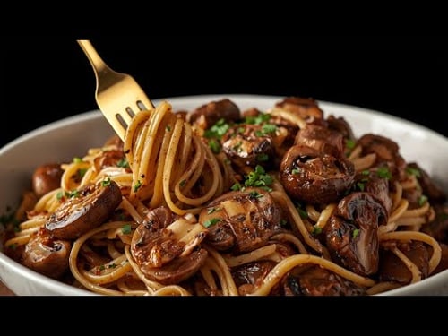 Pilze mit Knoblauch – leckerer als Fleisch! Das beste Rezept für gebratene Pilze mit Pasta!