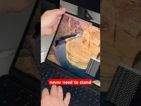 My laptop screen position controls my standing desk #3dprinting #arduino #diy
