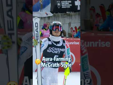 McGrath-Show in beim Slalom in Wengen | Sportschau #shorts