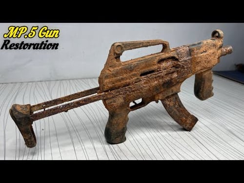 MP5 Gun Restoration mp5 gun before and after ( with test ) MP.5 pistol restoration Gun Restoration