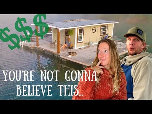 How Much It ACTUALLY Costs To Buy & Live On a FLOATING CABIN: Our Monthly Expenses + Initial Costs!!