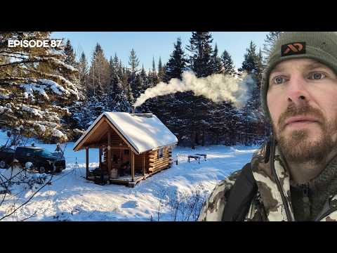 Freezing Rain: DIY Sauna, Sawmill Struggles |EP87| Log Cabin Build on Off-Grid Homestead