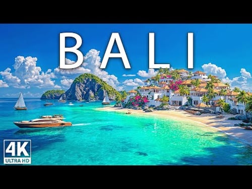 4K Bali 2025 🇮🇩 Tropical Paradise, Lush Landscapes & Ocean Views Aerial Journey With Deep House