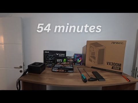54 minutes of building a gaming PC (no talking)