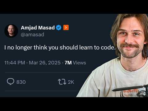 "i no longer think you should learn to code." - AI CEO
