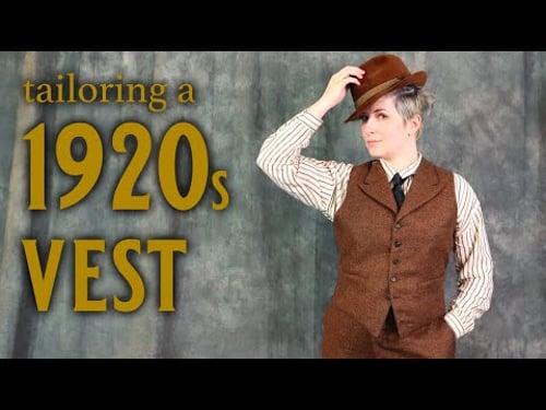 How to Make a 1920s Suit: the Vest