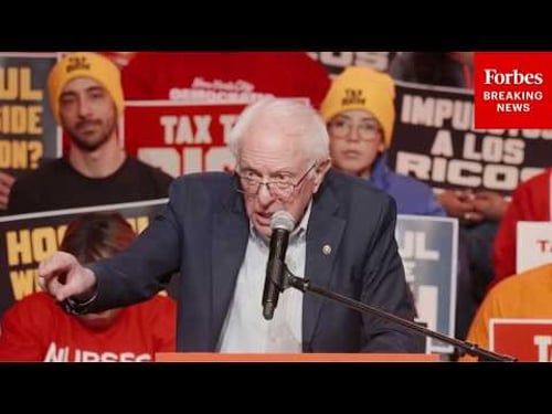 JUST IN: Bernie Sanders Holds 'Tax The Rich' Rally In The Bronx, New York