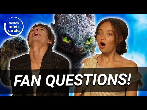 "It’s so dumb!" Mason Thames & Nico Parker answer your questions | How To Train Your Dragon | Metro