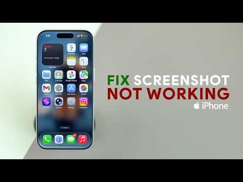 How to Fix iPhone Screenshot Not Working?