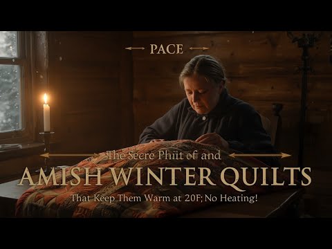 The SECRET Behind Amish Winter Quilts That Keep Them Warm at -20°F! (No Heating!) 🧵❄️
